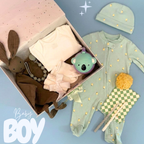 ახალშობილი ბიჭის პრემიუმ სასაჩუქრე ყუთი