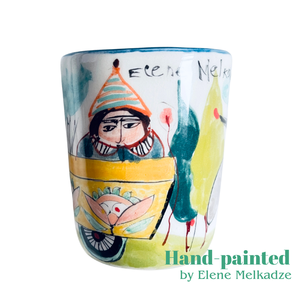 მხატვრული ნამუშევრებისა და ესპრესოს ნაკრები