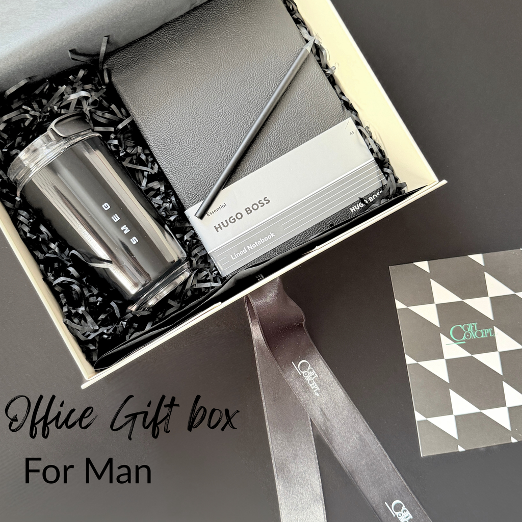 ოფისის აქსესუარების ნაკრები კაცისთვის – Hugo Boss & Smeg Premium Set