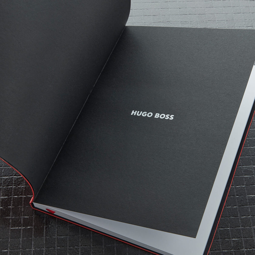 Luxe Office Essentials – საქმიანი აქსესუარების ნაკრები შავი და წითელი აქცენტებით