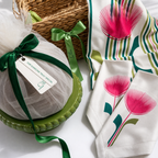 Easter premium Gift Basket – Georgian designer table set, panettone and accessories