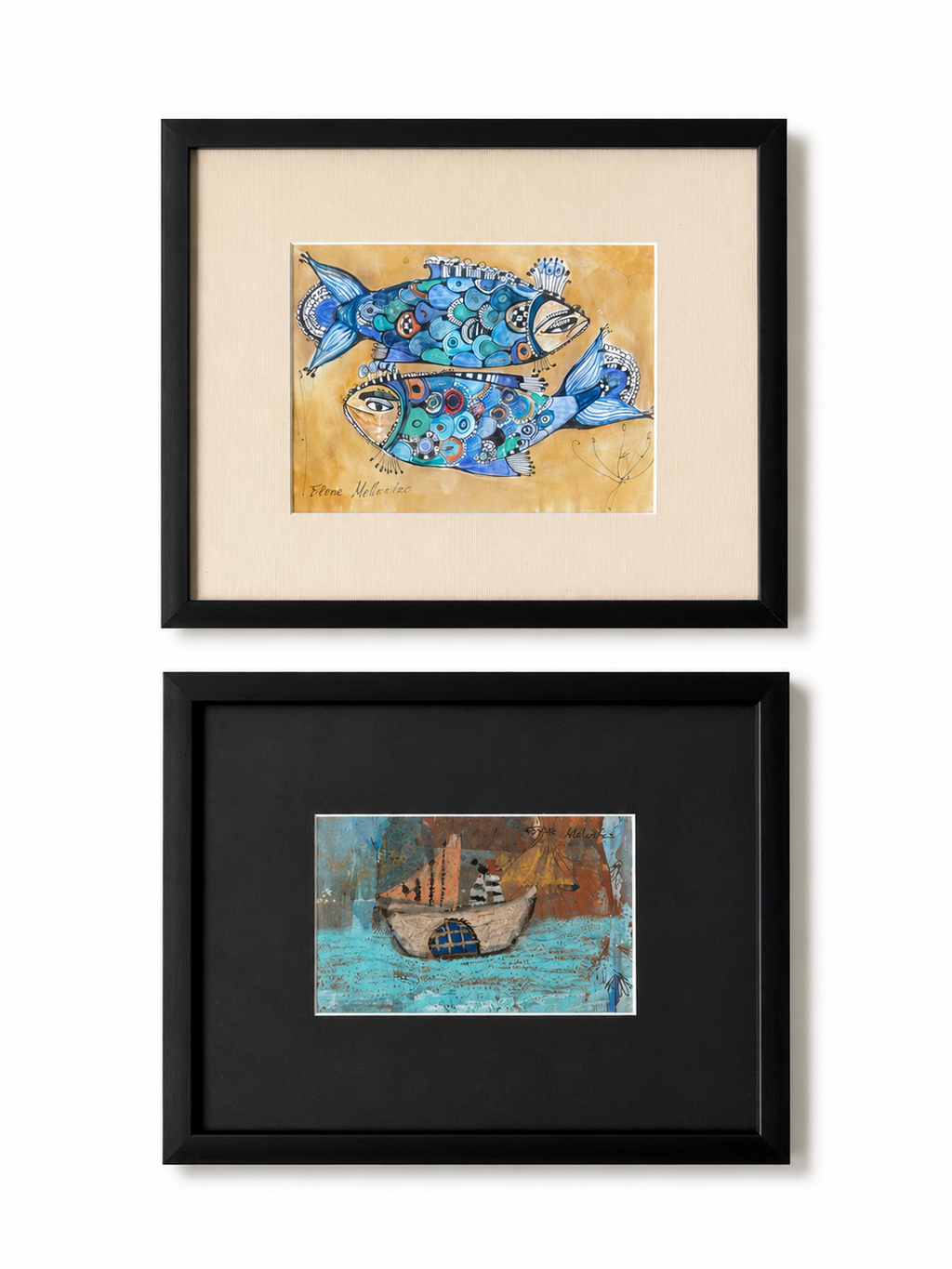 Elene Melkadze Original Artwork – "Two Fish"