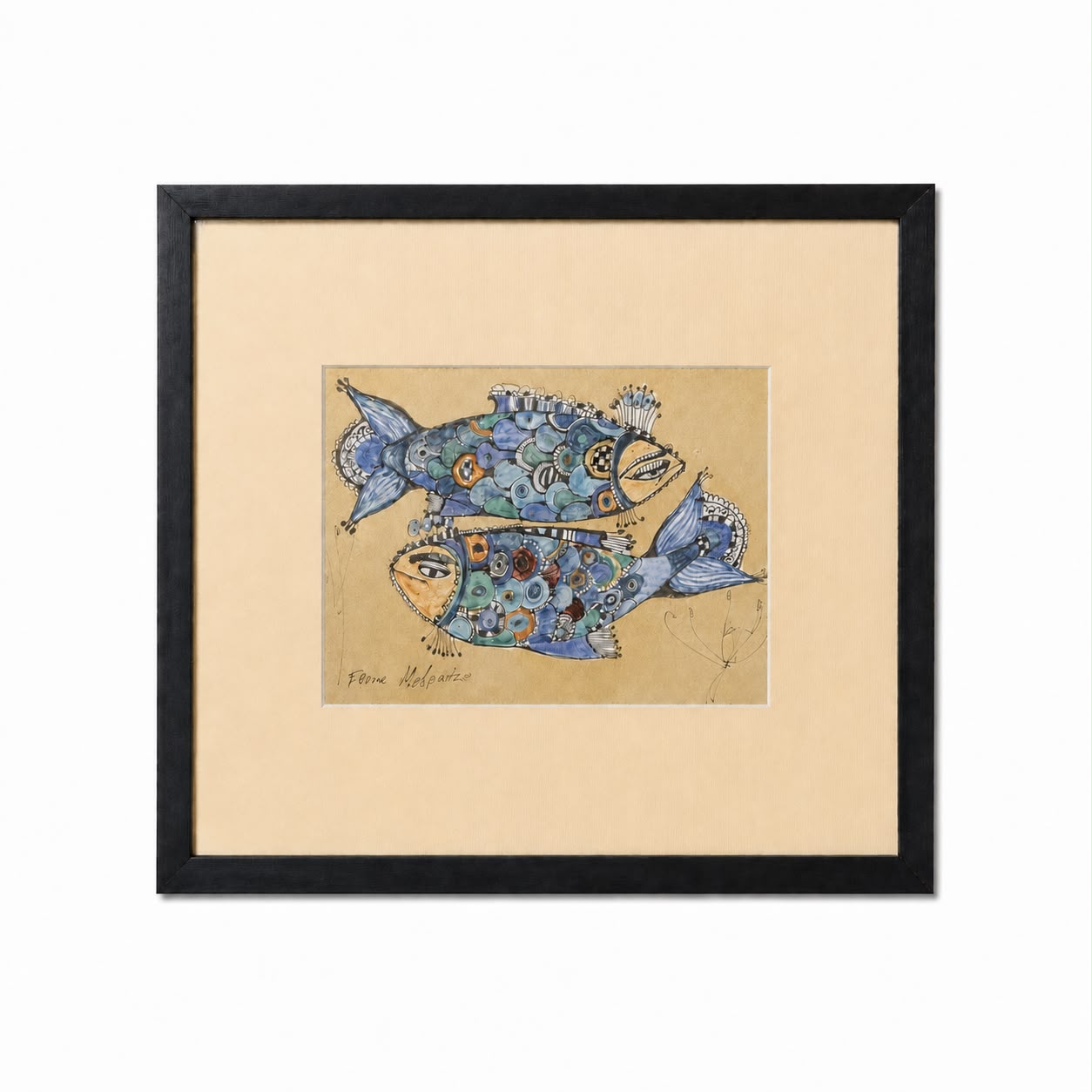 Elene Melkadze Original Artwork – "Two Fish"