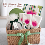 Easter premium Gift Basket – Georgian designer table set, panettone and accessories