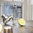 Premium Cocktail Gift Set - Bormioli Italian Glassware & Kikkerland Shaker